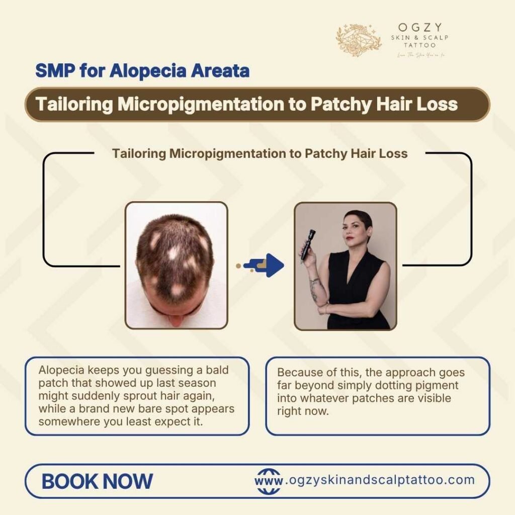 SMP's Ability to Address Patchy Baldness with Custom Pigment Layering