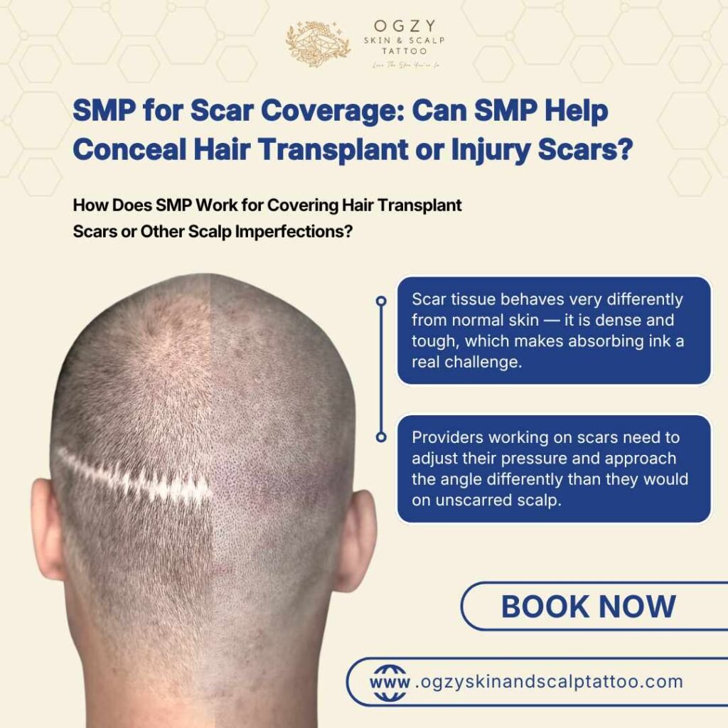 How Does SMP Work for Covering Hair Transplant Scars or Other Scalp Imperfections?