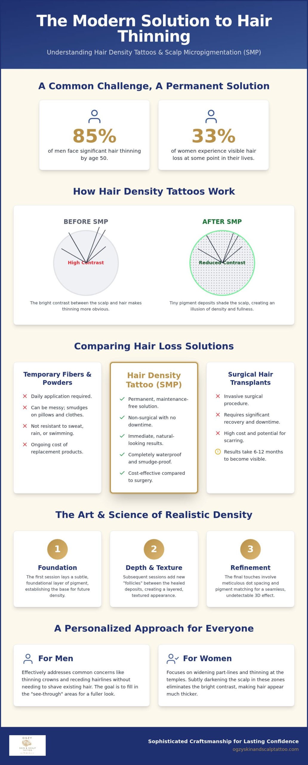 Hair Density Tattoo Georgetown TX: The Permanent Solution for Thinning Hair