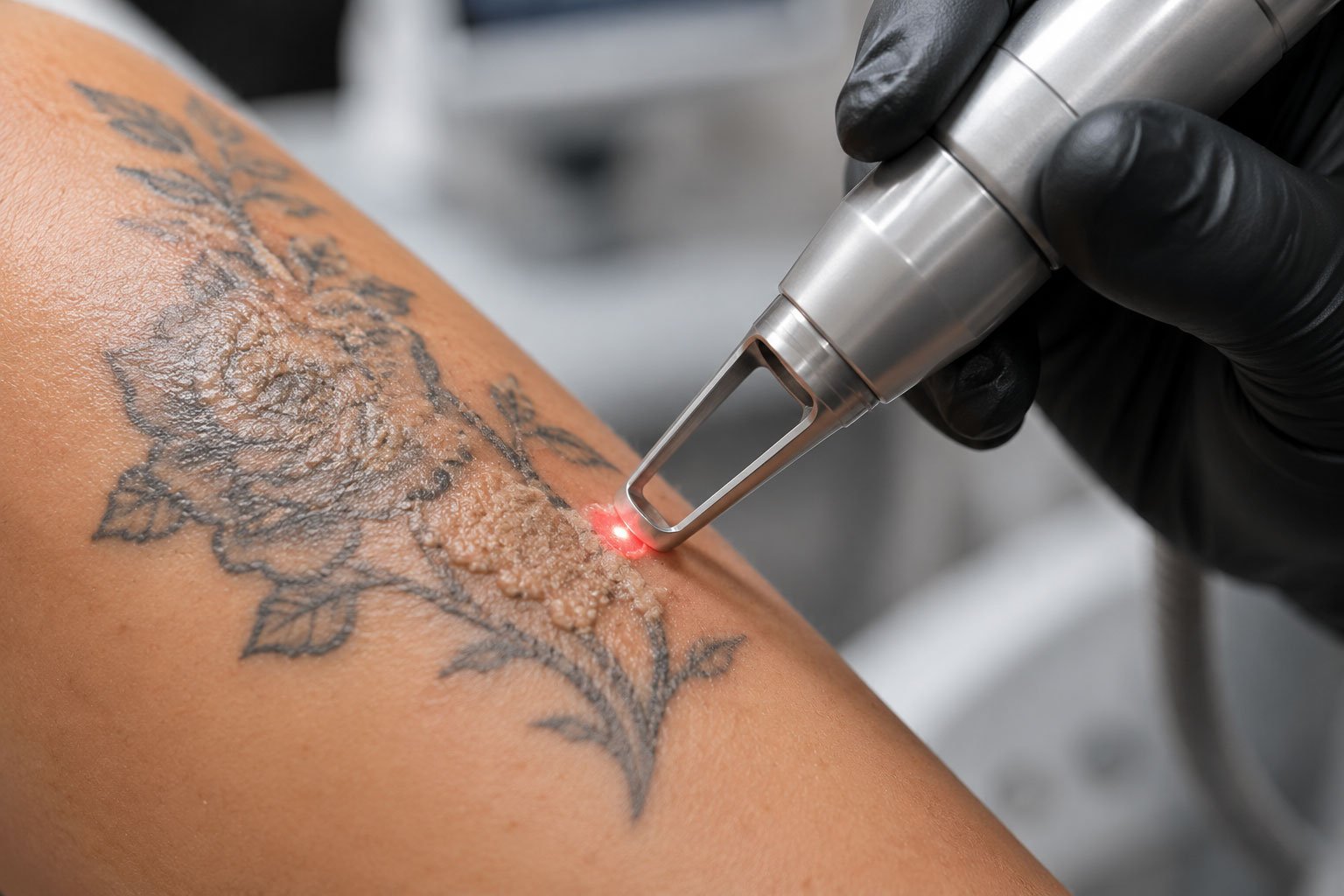 laser-tattoo-removal-before-after-results-austin-tx Before and after results of laser tattoo removal, PMU removal, lip blush removal, eyebrow tattoo removal, and scalp micropigmentation removal in Austin, Texas.