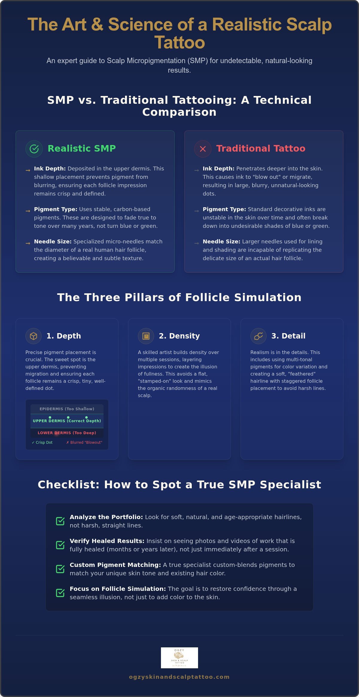 Realistic Scalp Tattoo: A Checklist for Undetectable Hair Follicle Simulation